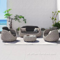 Combinação de cadeira de sofá ao ar livre e ecológica ao ar livre